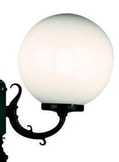 Globe Spherical 25 CM Outdoor Light Fixture with Bracket - WITHOUT LAMP