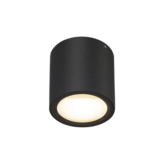 SURFACE Outdoor Ceiling Light – Aluminium, 9cm Height, 8cm Diameter, GU10 IP65 (Without Lamp)