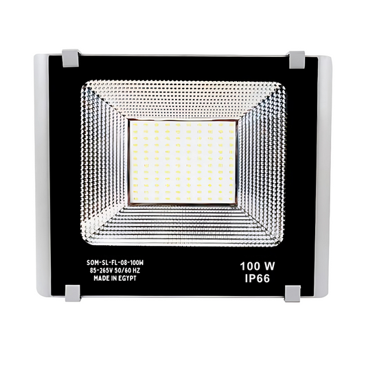 Flood Luminaire M6- 100W  EPISTAR LED CHIP 6500K IP66 - 3 YEARS WARRANTY