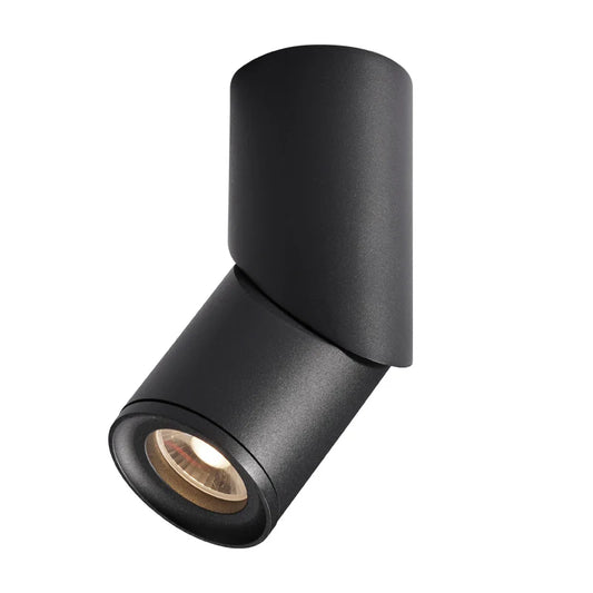 Adjustable Rotatable Surface Mounted Spotlight - Aluminium 12W BRIDGELUX 3000K -BLACK